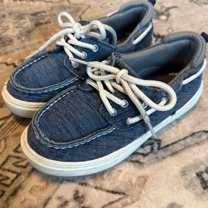 Sperry Little Kid's Blue Canvas Boat Shoes - Size 13M - Washable